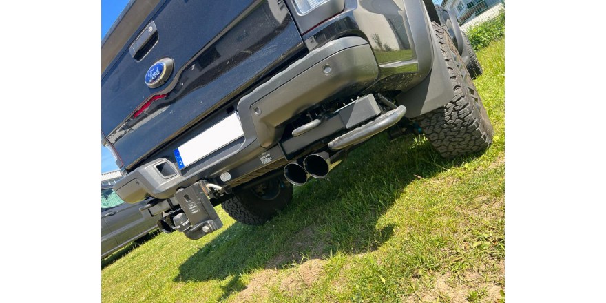 Ford Raptor - Doppelkabine Endschalldämpfer Ausgang rechts/links - 2x100 Typ 25 rechts/links schwarz