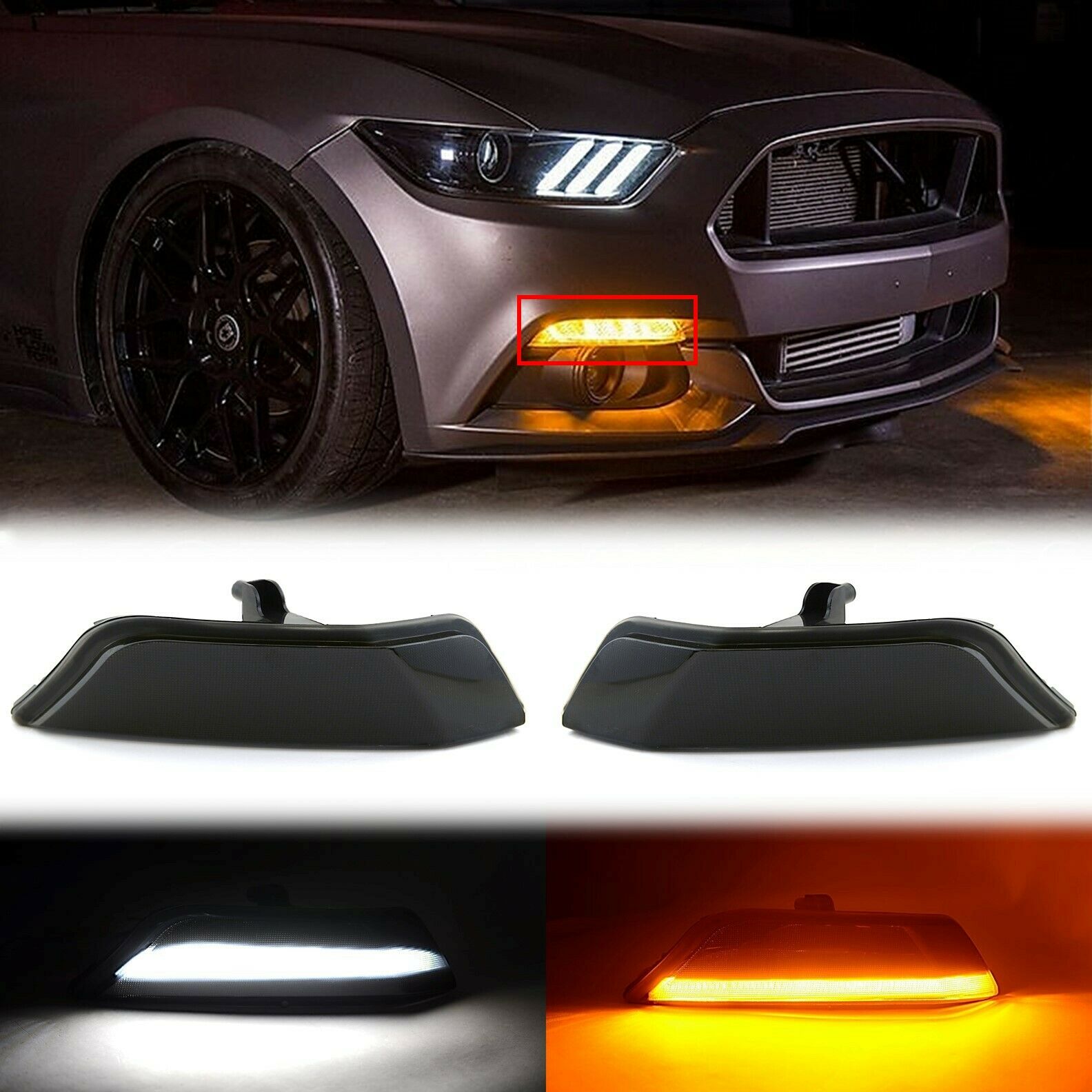 Ford Mustang 2015- 2017 US Version LED Tagfahrlicht / Sequentielles Blinken