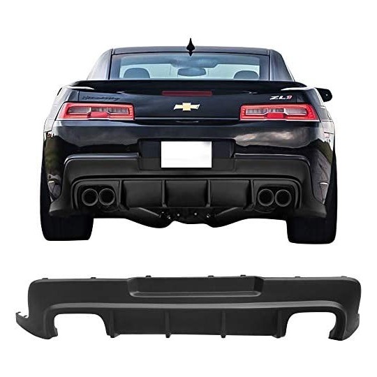 Quad Exhaust Rear Diffuser ZL1 Style With Fins (CHEVROLET CAMARO 2014-2015)