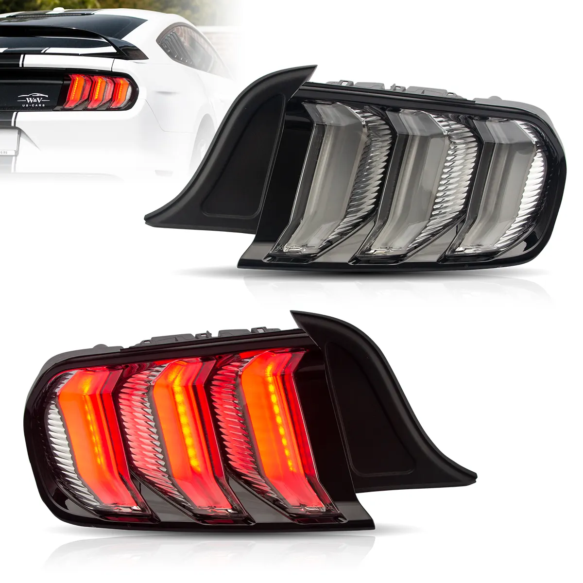 Vland-Headlights-For-15-22-Ford-Mustang-6th-Gen-YAB-XMT-2036WMS-TM1RC
