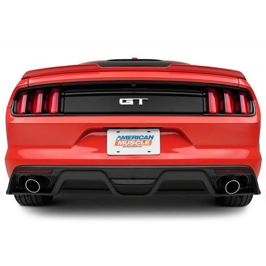 GT350 STYLE REAR DIFFUSER - SINGLE HOLE (MUSTANG 2015-2017 GT PREMIUM, ECOBOOST PREMIUM)