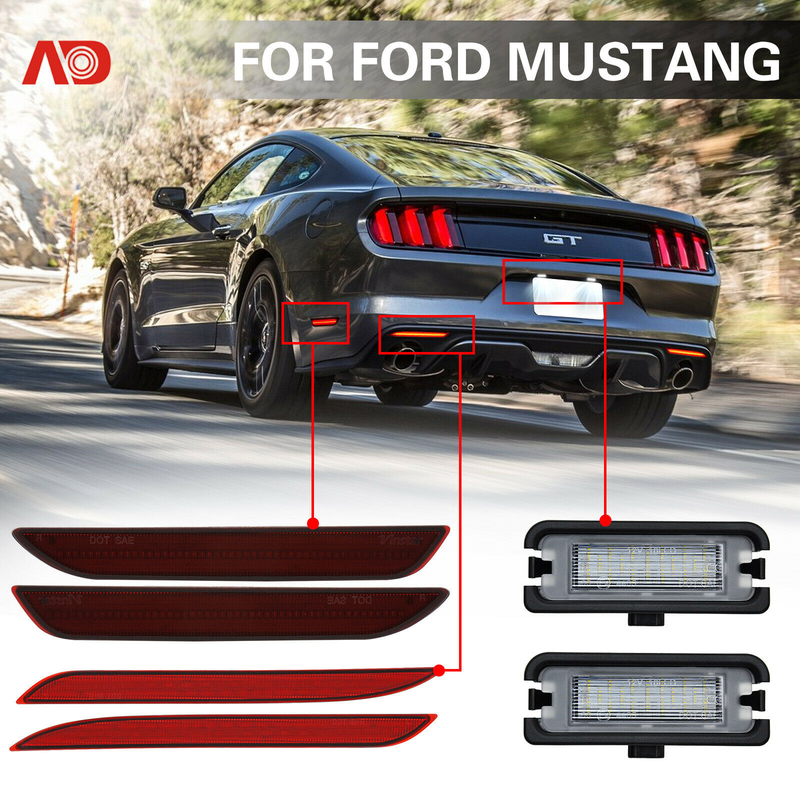 Ford Mustang 2017 - 2017 Sidemarker / LED Set